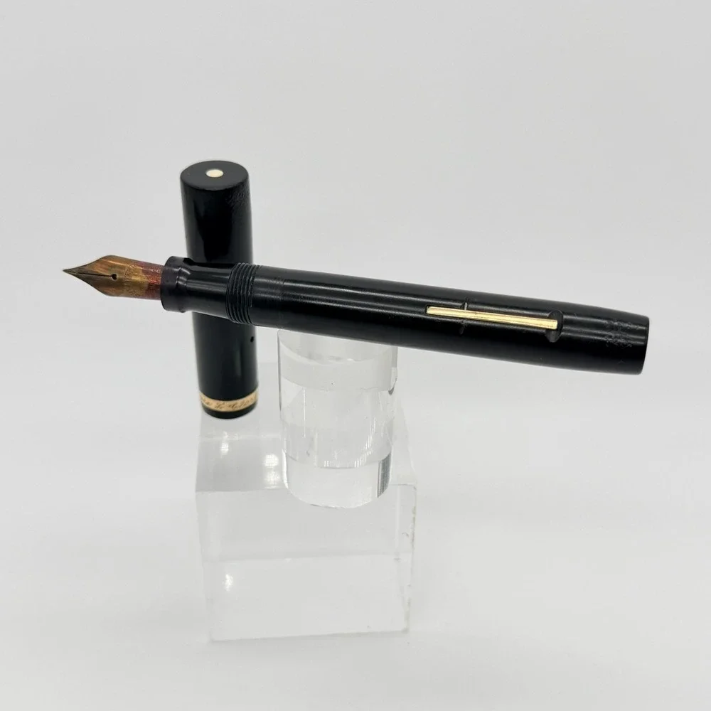 Sheaffer Lifetime Balance Fountain Pen Black Gold 14K Nib Serialized 304672